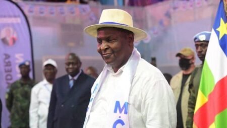 Le président centrafricain Faustin-Archange Touadéra