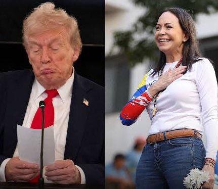 Donald Trump et María Corina Machado